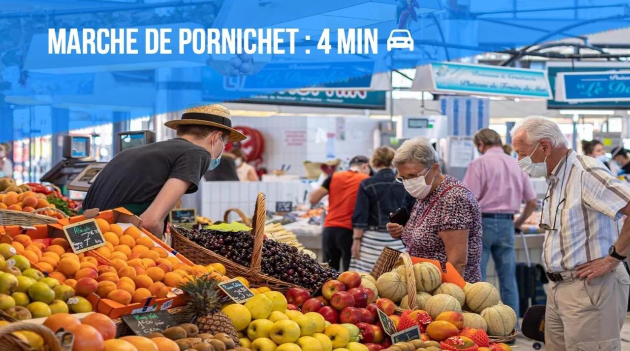 Appartement La Baule Pornichet Terrasse - Cuisine - Calme - Wifi - Parking Gratuit Dış mekan fotoğraf